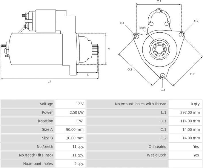 Denso 1280004110 - Motorino d'avviamento autozon.pro