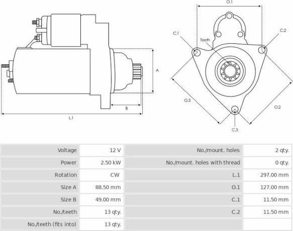 Denso 1280000210 - Elettromagnete, Motore d'avviamento autozon.pro