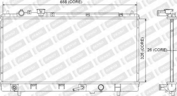 Denso 221-3504 - Radiatore, Raffreddamento motore autozon.pro