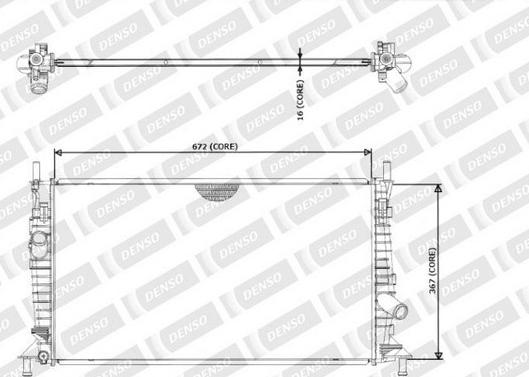 Denso 221-3507 - Radiatore, Raffreddamento motore autozon.pro