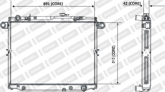 Denso 221-3152 - Radiatore, Raffreddamento motore autozon.pro