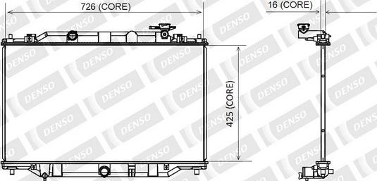 Denso A221-A395 - Radiatore, Raffreddamento motore autozon.pro