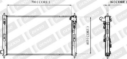 Denso A221-A312 - Radiatore, Raffreddamento motore autozon.pro