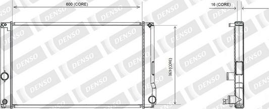 Denso A221-A388 - Radiatore, Raffreddamento motore autozon.pro