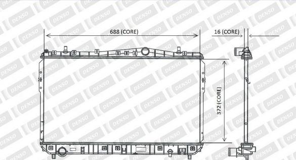 Denso A221-A383 - Radiatore, Raffreddamento motore autozon.pro