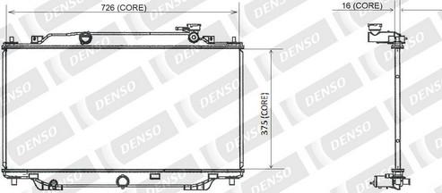 Denso A221-A387 - Radiatore, Raffreddamento motore autozon.pro