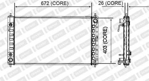 Denso A221-A376 - Radiatore, Raffreddamento motore autozon.pro