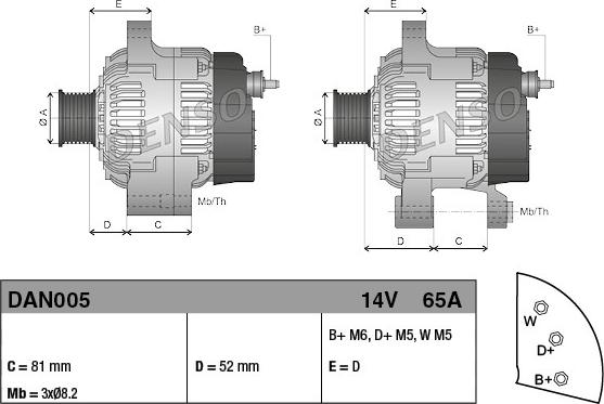 Denso DAN005 - Alternatore autozon.pro