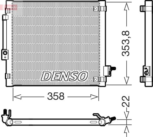 Denso DCN99081 - Condensatore, Climatizzatore autozon.pro