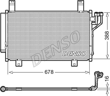 Denso DCN44009 - Condensatore, Climatizzatore autozon.pro