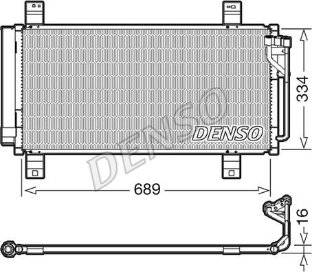 Denso DCN44008 - Condensatore, Climatizzatore autozon.pro