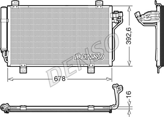 Denso DCN44015 - Condensatore, Climatizzatore autozon.pro