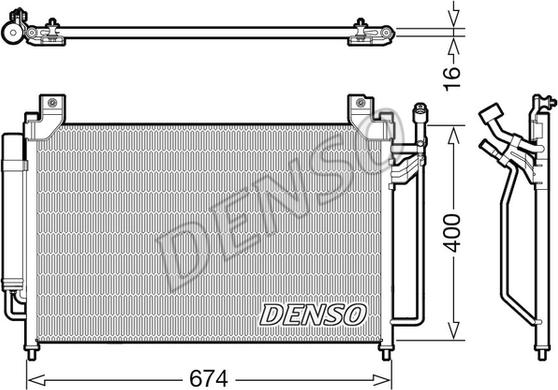 Denso DCN44013 - Condensatore, Climatizzatore autozon.pro