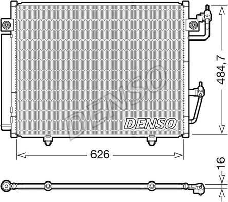 Denso DCN45009 - Condensatore, Climatizzatore autozon.pro