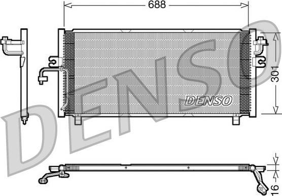 Denso DCN46004 - Condensatore, Climatizzatore autozon.pro