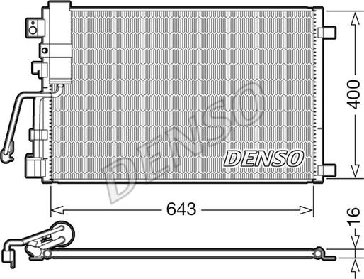 Denso DCN46008 - Condensatore, Climatizzatore autozon.pro