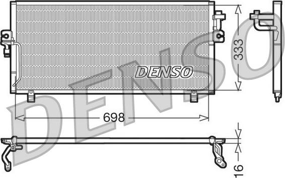 Denso DCN46010 - Condensatore, Climatizzatore autozon.pro