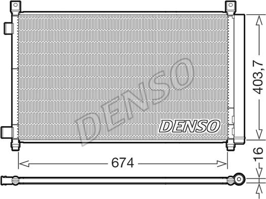 Denso DCN46036 - Condensatore, Climatizzatore autozon.pro