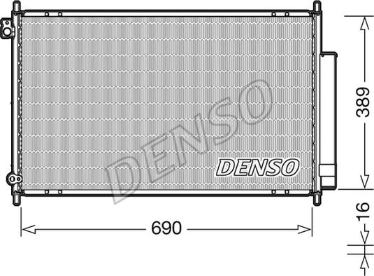 Denso DCN40016 - Condensatore, Climatizzatore autozon.pro