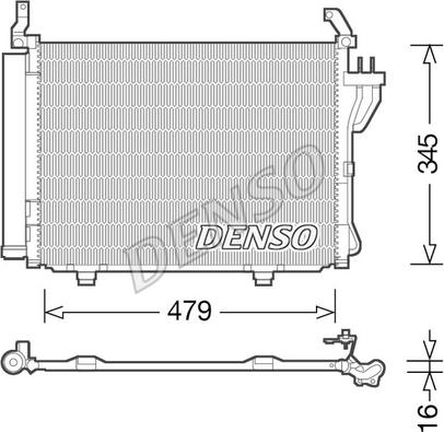 Denso DCN41002 - Condensatore, Climatizzatore autozon.pro