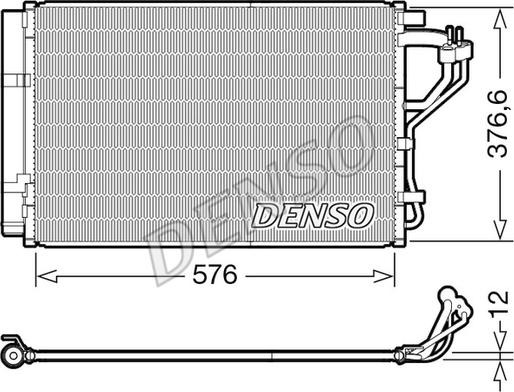 Denso DCN41010 - Condensatore, Climatizzatore autozon.pro