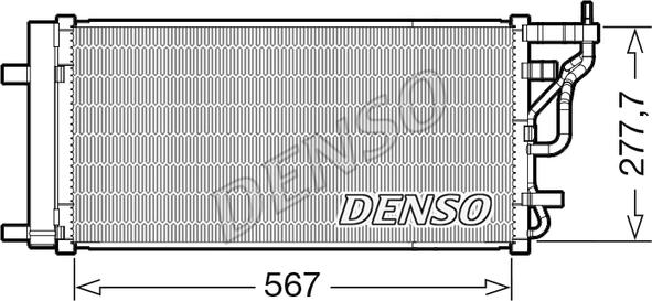 Denso DCN41024 - Condensatore, Climatizzatore autozon.pro