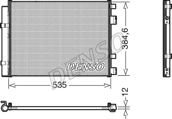 Denso DCN41020 - Condensatore, Climatizzatore autozon.pro