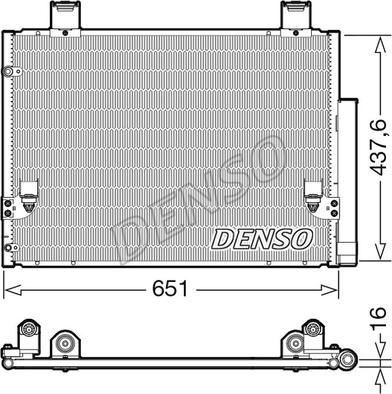 Denso DCN50057 - Condensatore, Climatizzatore autozon.pro