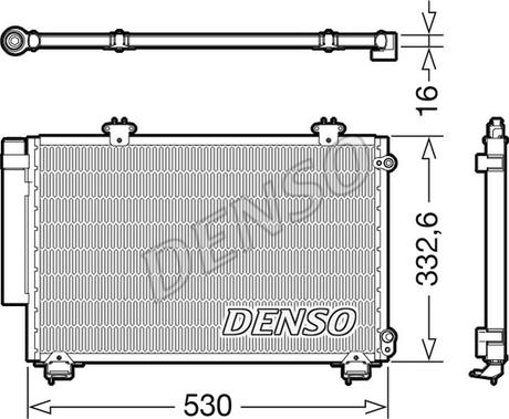 Denso DCN50060 - Condensatore, Climatizzatore autozon.pro