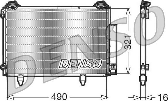 Denso DCN50002 - Condensatore, Climatizzatore autozon.pro