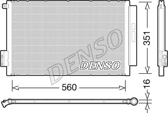 Denso DCN09043 - Condensatore, Climatizzatore autozon.pro