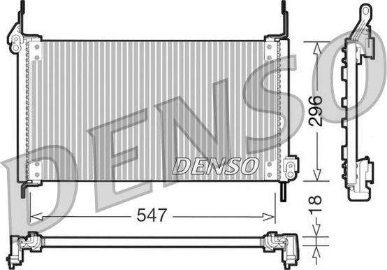 Denso DCN09016 - Condensatore, Climatizzatore autozon.pro