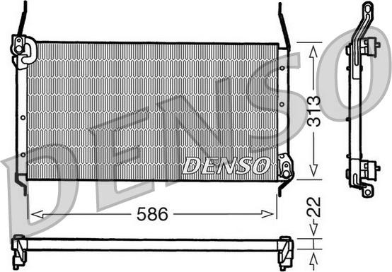 Denso DCN09017 - Condensatore, Climatizzatore autozon.pro