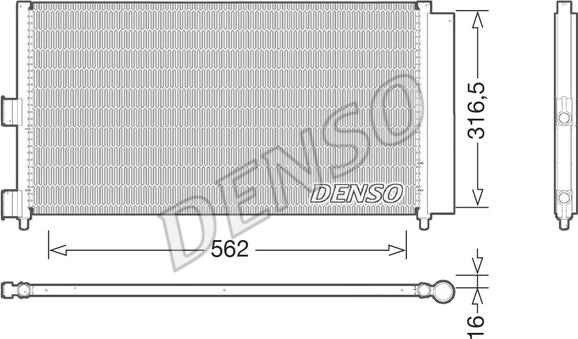 Denso DCN09072 - Condensatore, Climatizzatore autozon.pro