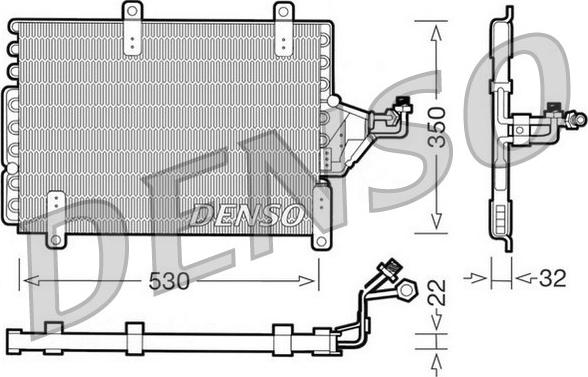 Denso DCN09143 - Condensatore, Climatizzatore autozon.pro