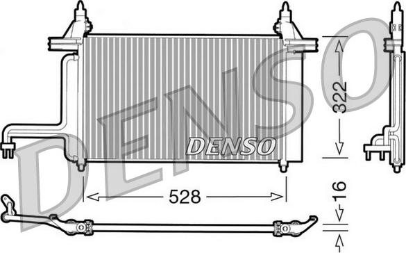 Denso DCN09130 - Condensatore, Climatizzatore autozon.pro