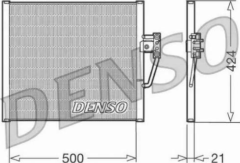 Denso DCN05005 - Condensatore, Climatizzatore autozon.pro