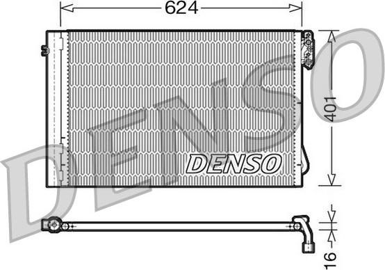 Denso DCN05011 - Condensatore, Climatizzatore autozon.pro