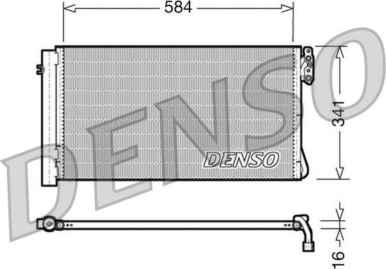 Denso DCN05012 - Condensatore, Climatizzatore autozon.pro