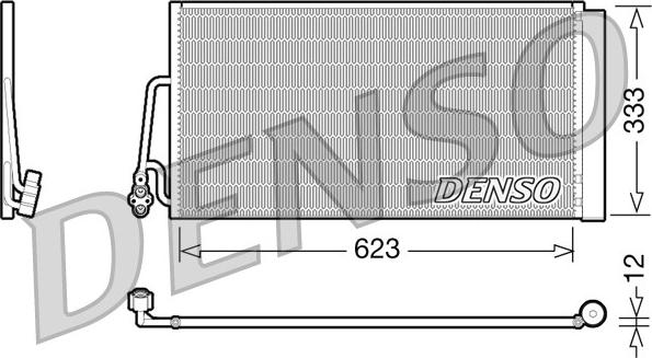 Denso DCN05102 - Condensatore, Climatizzatore autozon.pro