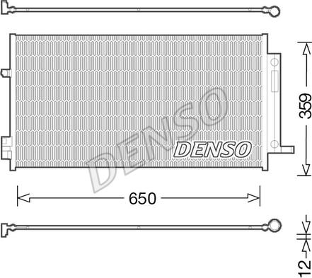 Denso DCN06016 - Condensatore, Climatizzatore autozon.pro