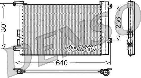 Denso DCN01016 - Condensatore, Climatizzatore autozon.pro