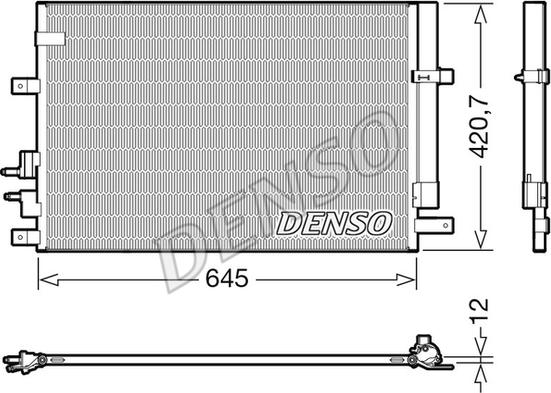 Denso DCN01024 - Condensatore, Climatizzatore autozon.pro