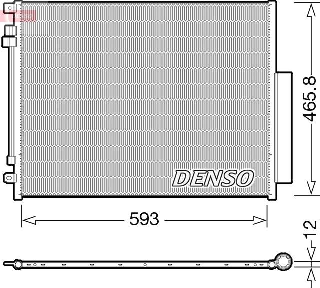 Denso DCN01025 - Condensatore, Climatizzatore autozon.pro