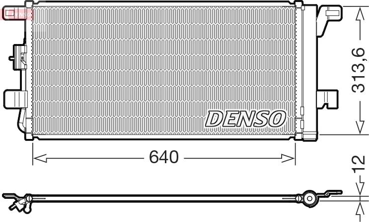 Denso DCN02049 - Condensatore, Climatizzatore autozon.pro