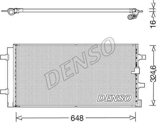 Denso DCN02044 - Condensatore, Climatizzatore autozon.pro