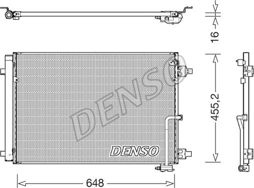 Denso DCN02045 - Condensatore, Climatizzatore autozon.pro