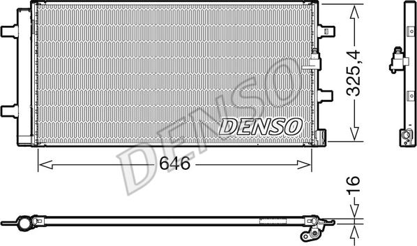 Denso DCN02041 - Condensatore, Climatizzatore autozon.pro