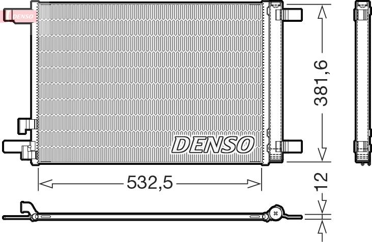 Denso DCN02048 - Condensatore, Climatizzatore autozon.pro