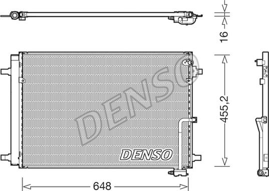 Denso DCN02042 - Condensatore, Climatizzatore autozon.pro